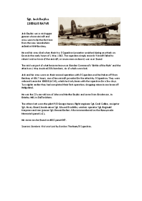 A preview of a PDF biography for Bayliss, Jack